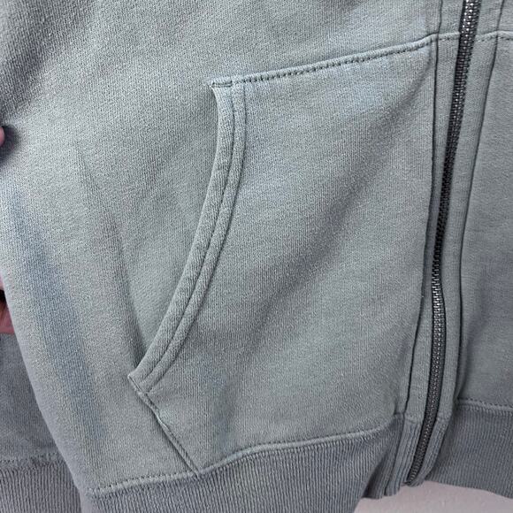 Abercrombie & Fitch Hooded Full Zip Up Sweater Size XS Teal Blue Green - Picture 5 of 7